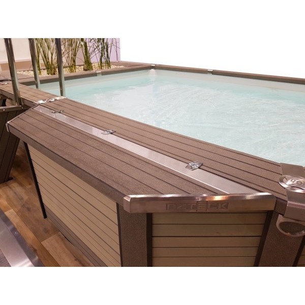 PISCINE AZTECK RECTANGULAIRE 3.65 X 6.90 M – HAUTEUR 1.40 M HORS-SOL - EDG  by Aqualux