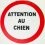 Panneau 180mm ATTENTION AU CHIEN