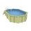 Piscine Bois Ovale AZURA 400X610 H1.20m Liner bleu