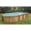 Piscine Bois ovale OCEA 470X860 H130 Liner Bleu